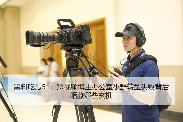 黑料吃瓜51：短视频博主办公室小野转型失败背后暗藏哪些玄机